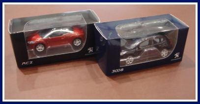 RCZ & 3008　ミニカー入荷です！