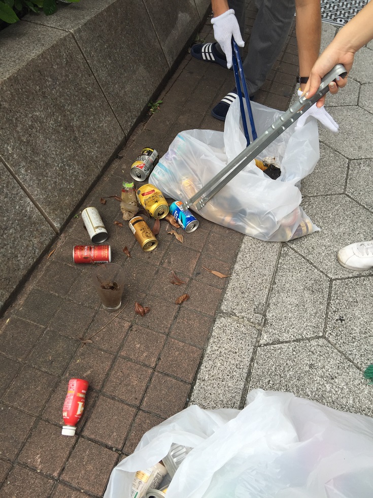 長堀通クリーン作戦　第一弾！