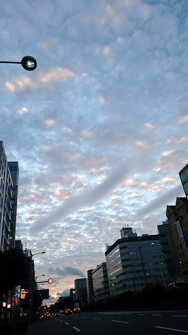 昨日の夕焼け