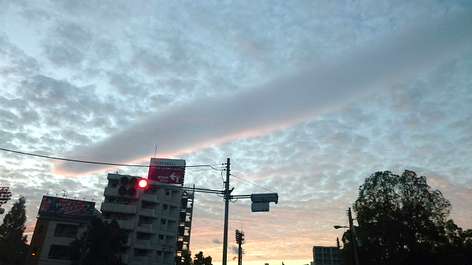 昨日の夕焼け