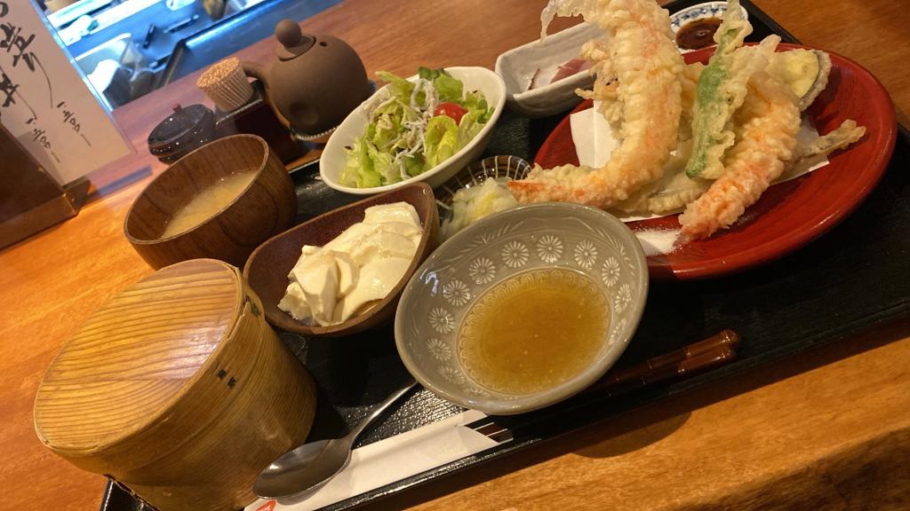 天ぷらランチ🦐